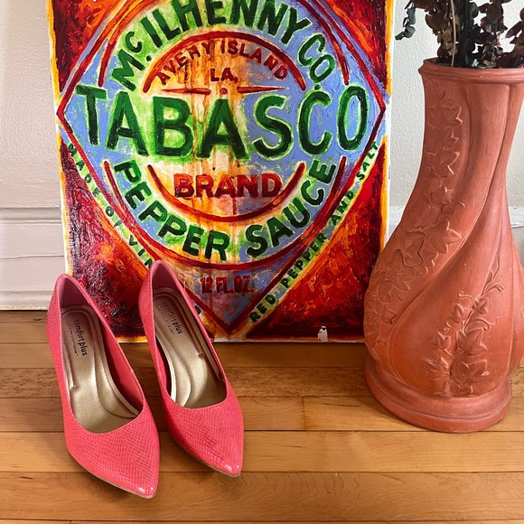 Comfort Plus Pink Coral Snake Heels